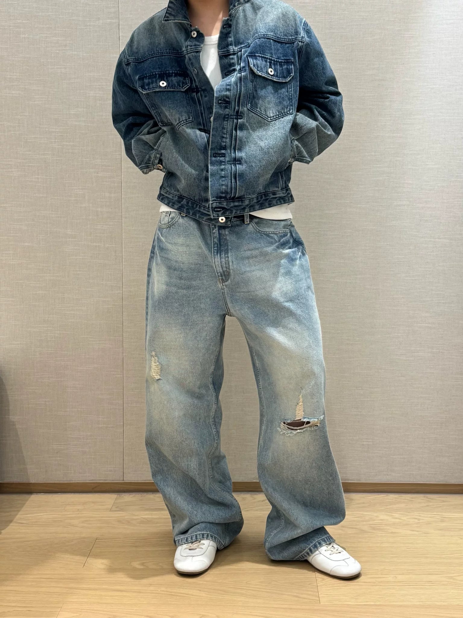 Coastline Fade Ripped Denim