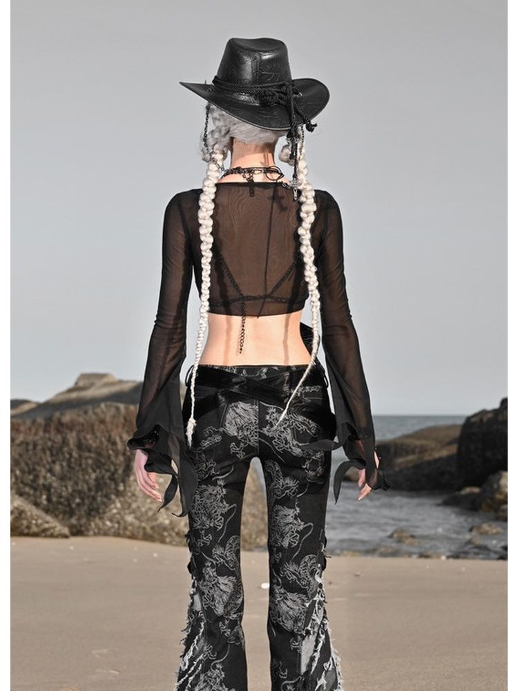 Cardigan court en maille d'origine