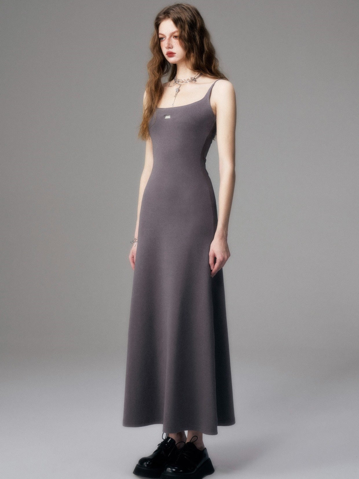 Sleek Noir Maxi Dress - chiclara