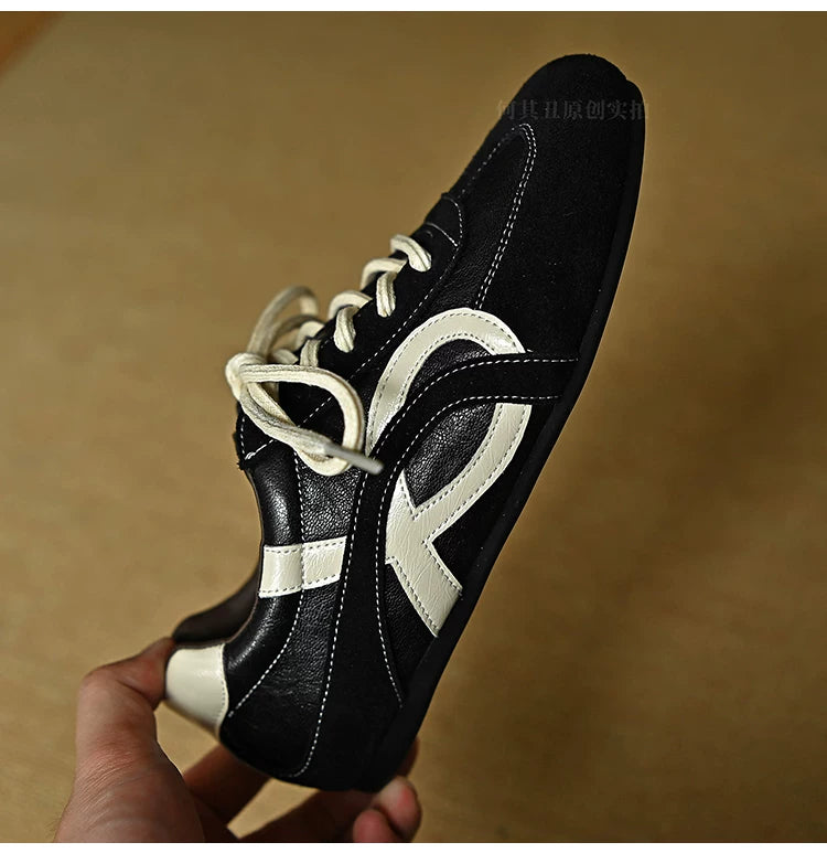 Veyra Contrast Panel Retro Sneakers