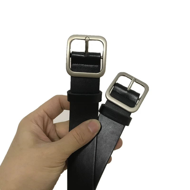 Slate Frame Classic Faux Leather Belt