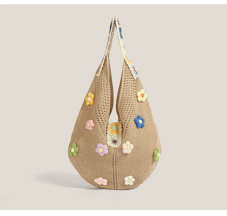 Daisy Meadow Crochet Hobo