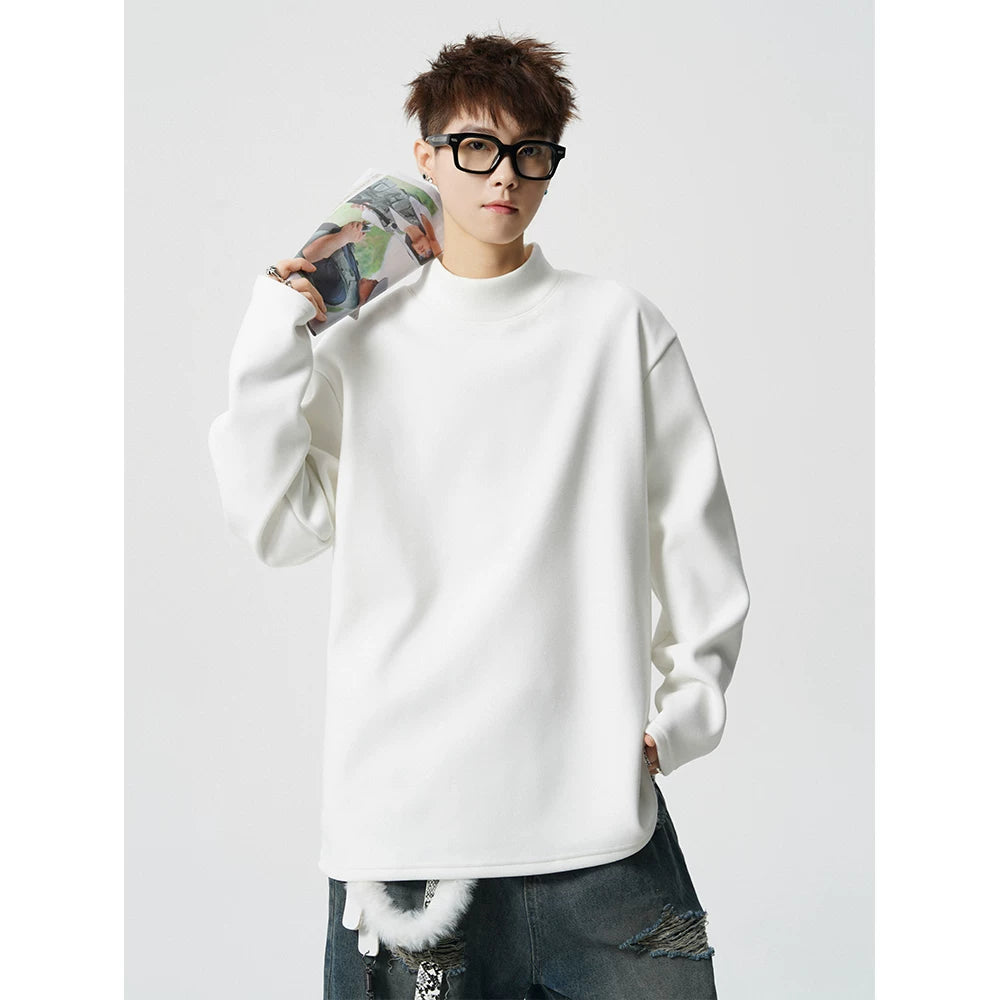 Circuit Fleece Boxy Mockneck Top