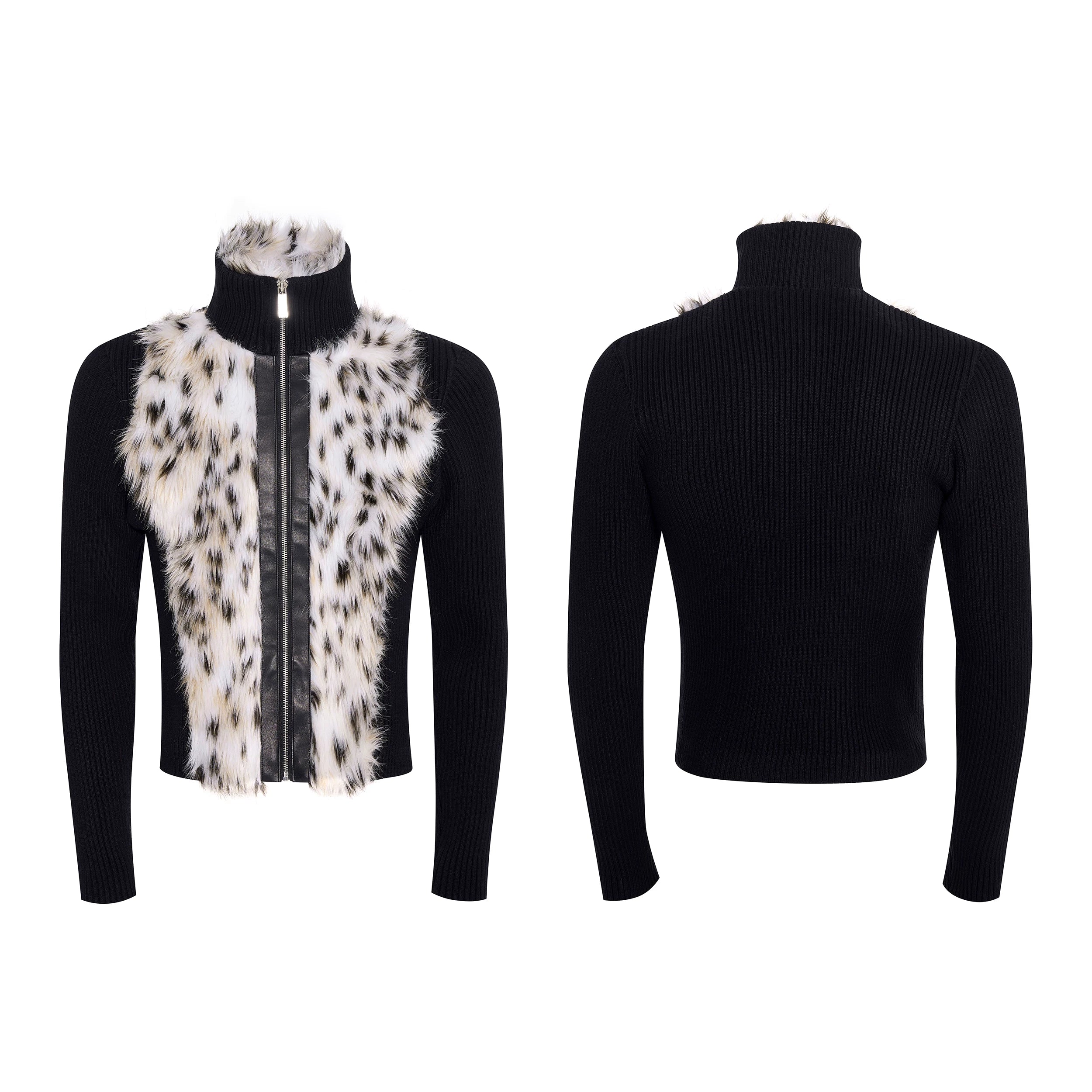 Frost Lynx Panel Knit Jacket