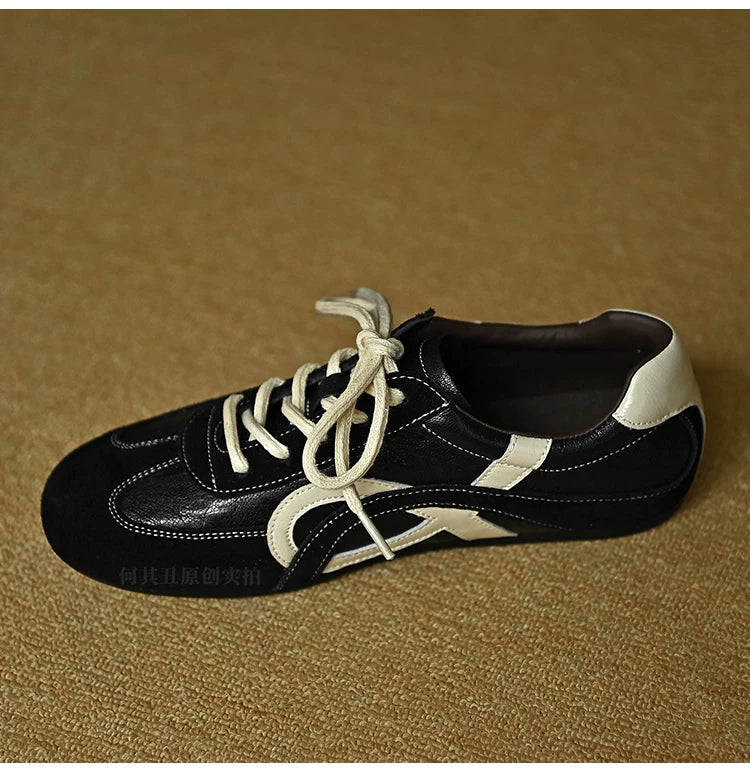 Veyra Contrast Panel Retro Sneakers