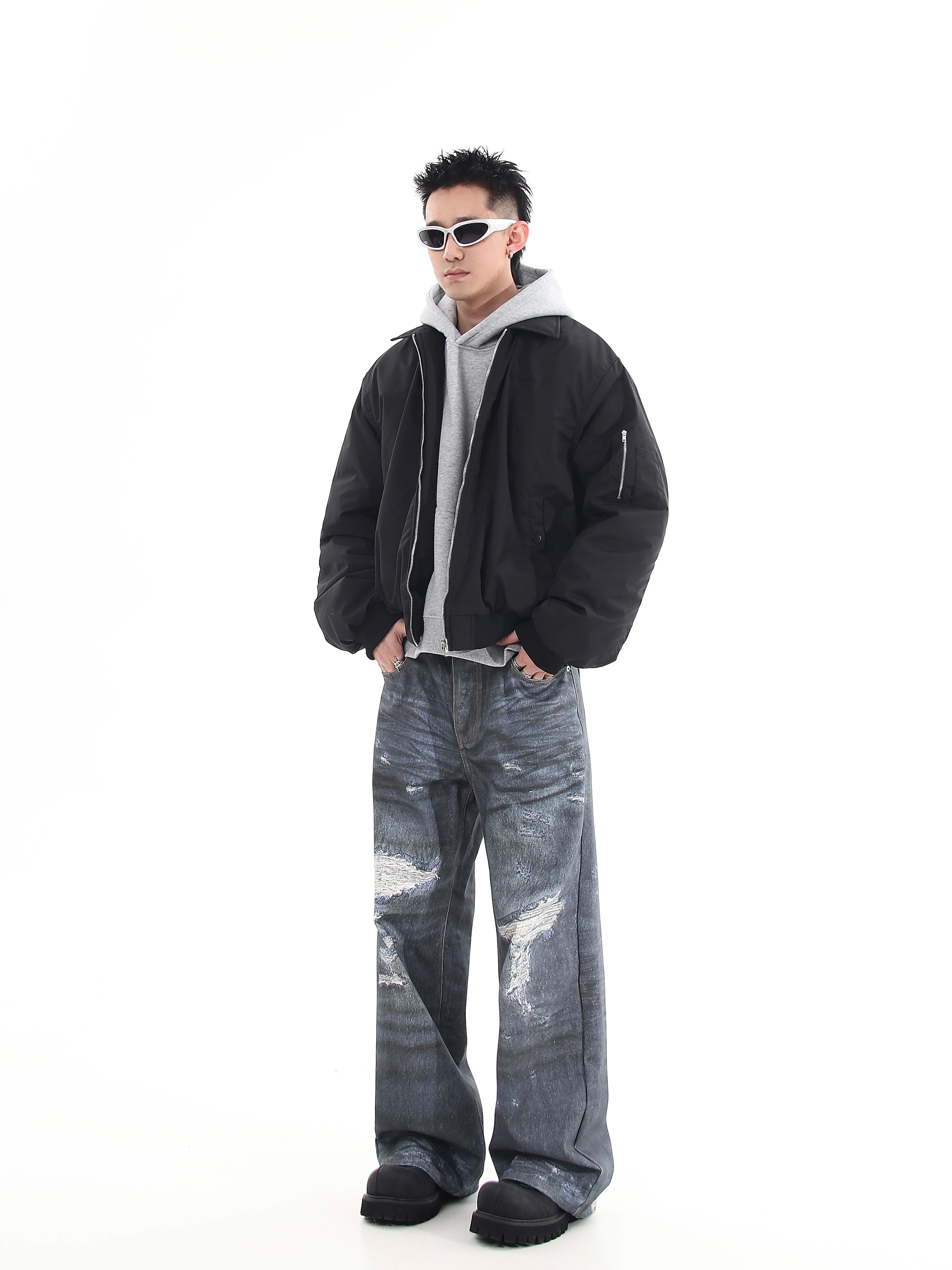 Harborline Ember Zip Bomber Jacket