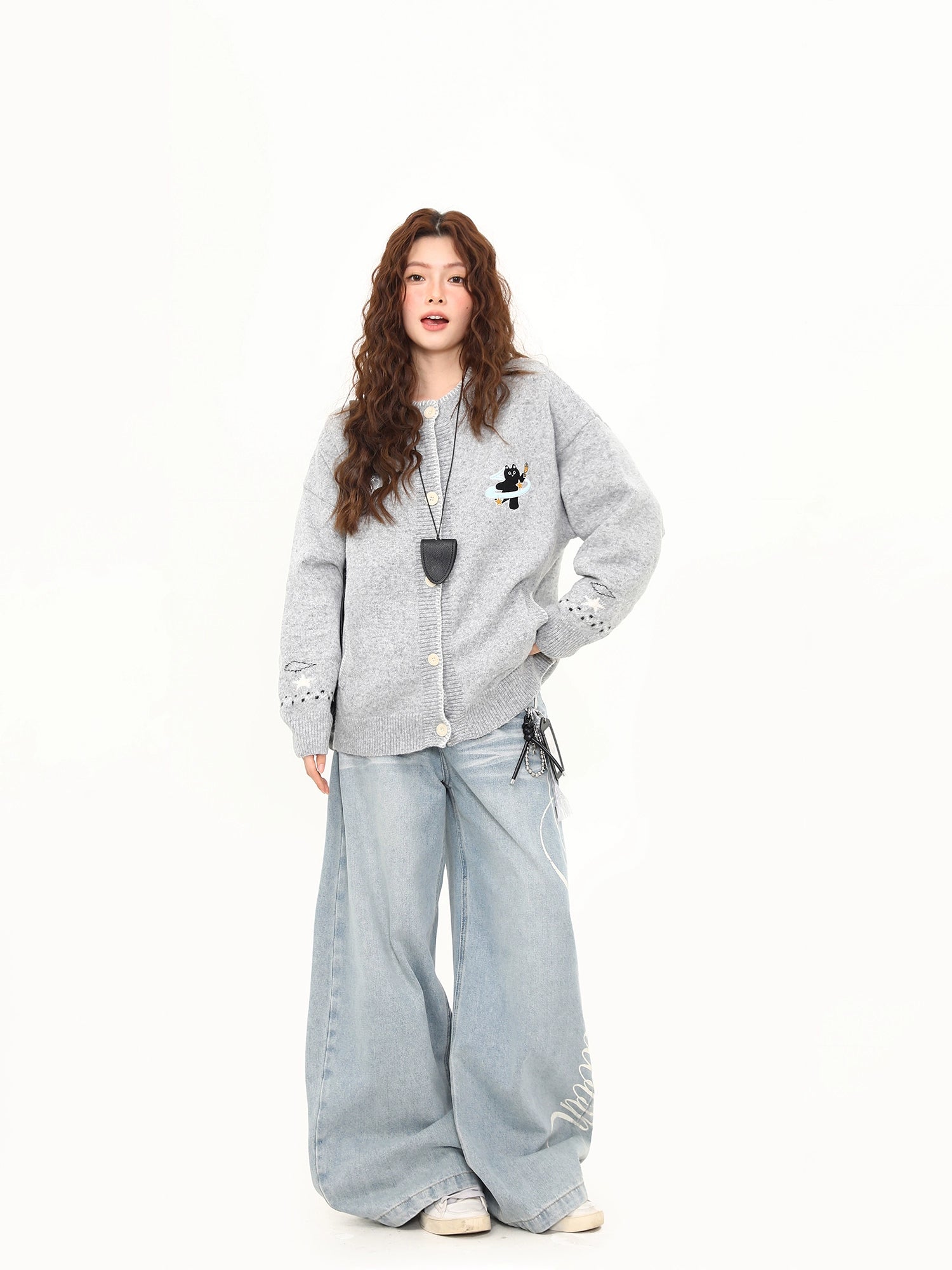 Moonlight Kitty Knit Cardigan