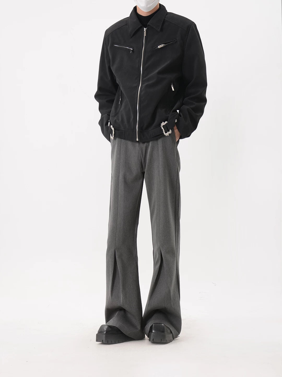 Zip Up Moto Jacket