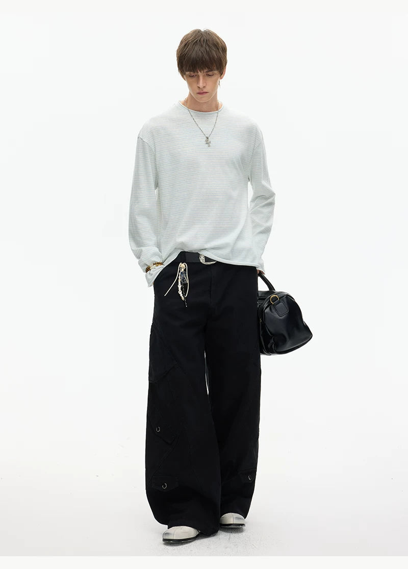 Tidal Stripe Layered Long Sleeve Tee