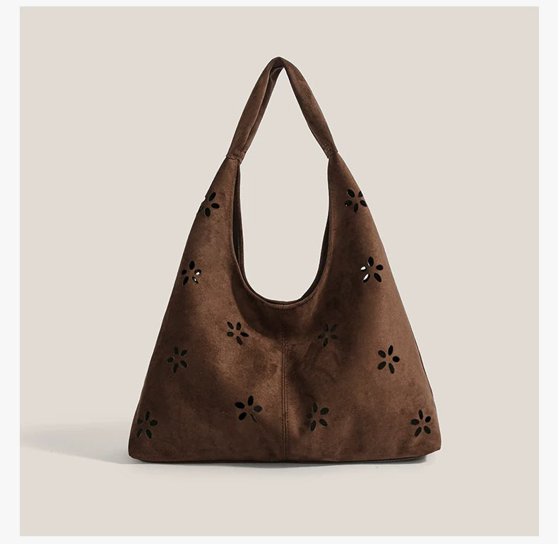 Daisy Cutout Hobo Tote