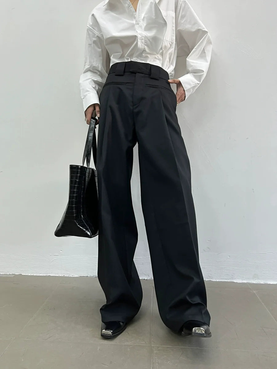 Obsidian Vault Pleat Trousers
