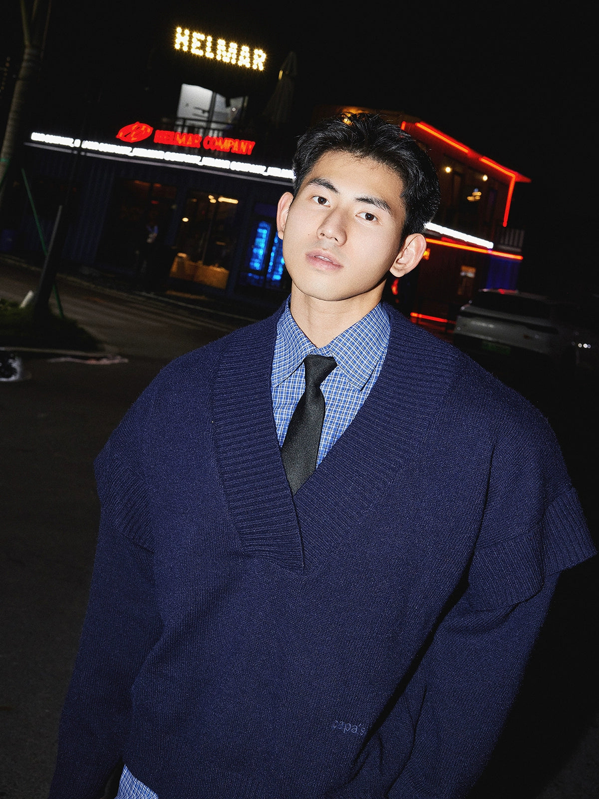 Pullover Deep V-Neck Sweater