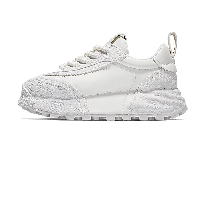 LuxeTrail Embossed Sneakers