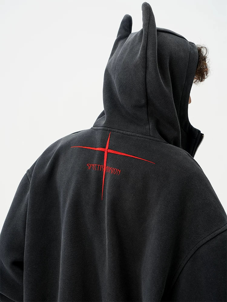 Night Imp Horned Zip Hoodie