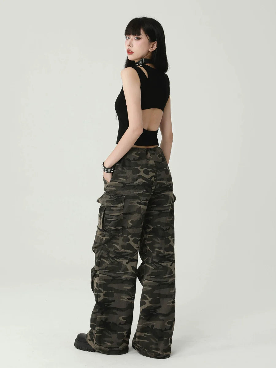 American Sweet And Spicy Suspender Vest Top - chiclara