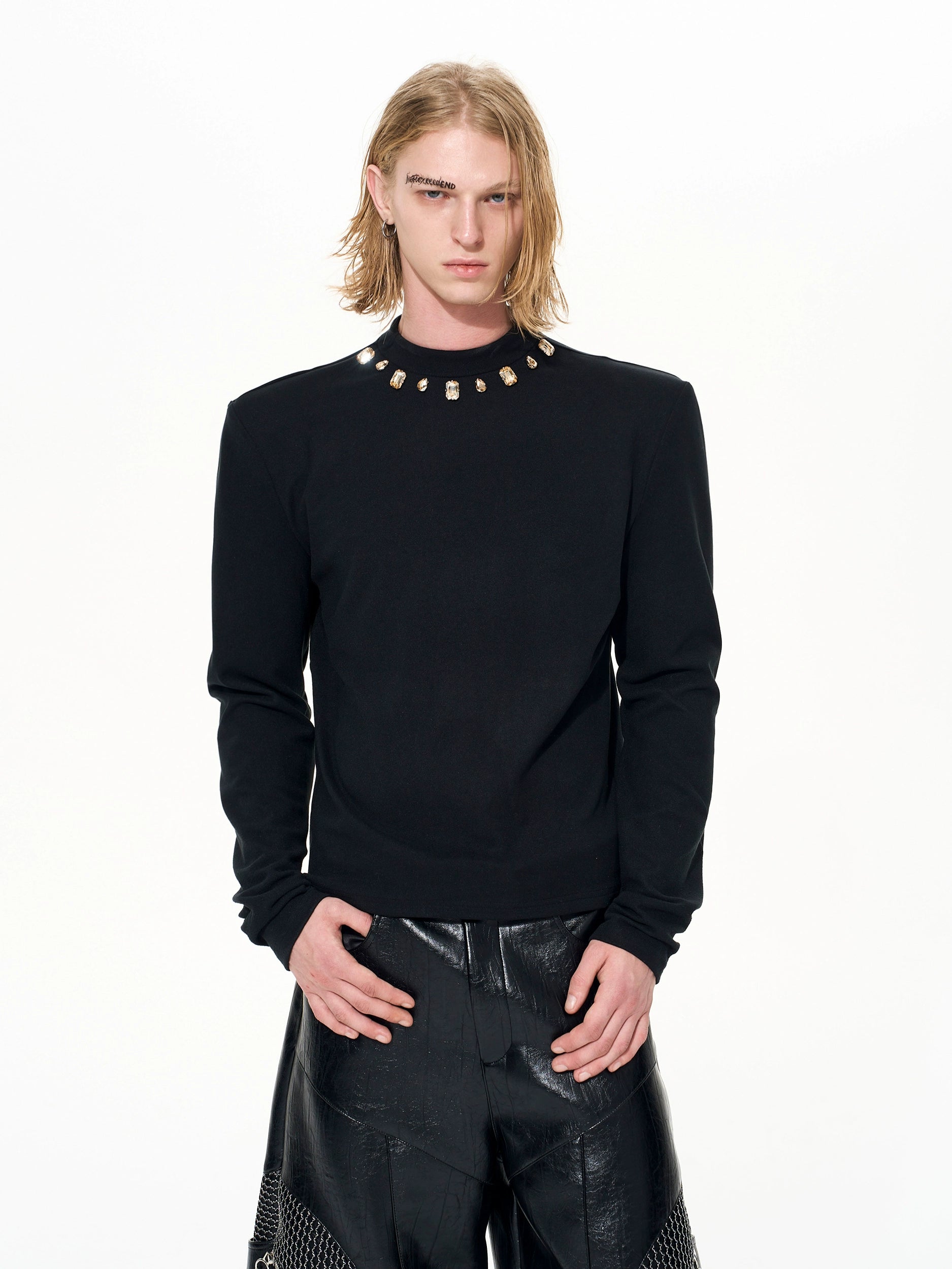 Gilded Halo Gem Neck Longsleeve