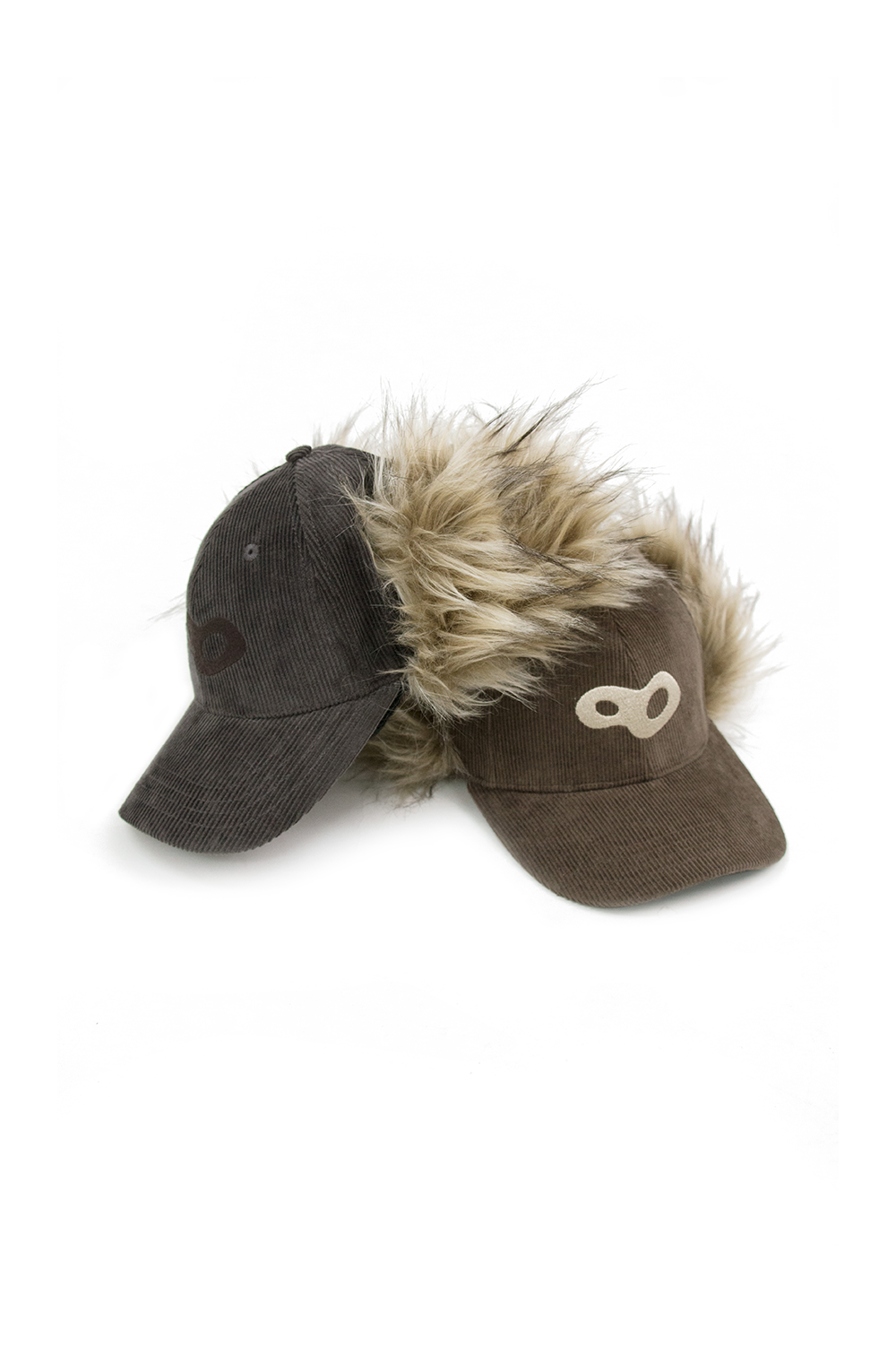 Faux Fur Earflap Corduroy Cap