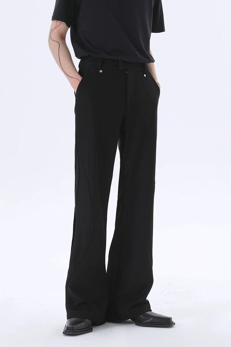 Black Wide-Leg Trousers