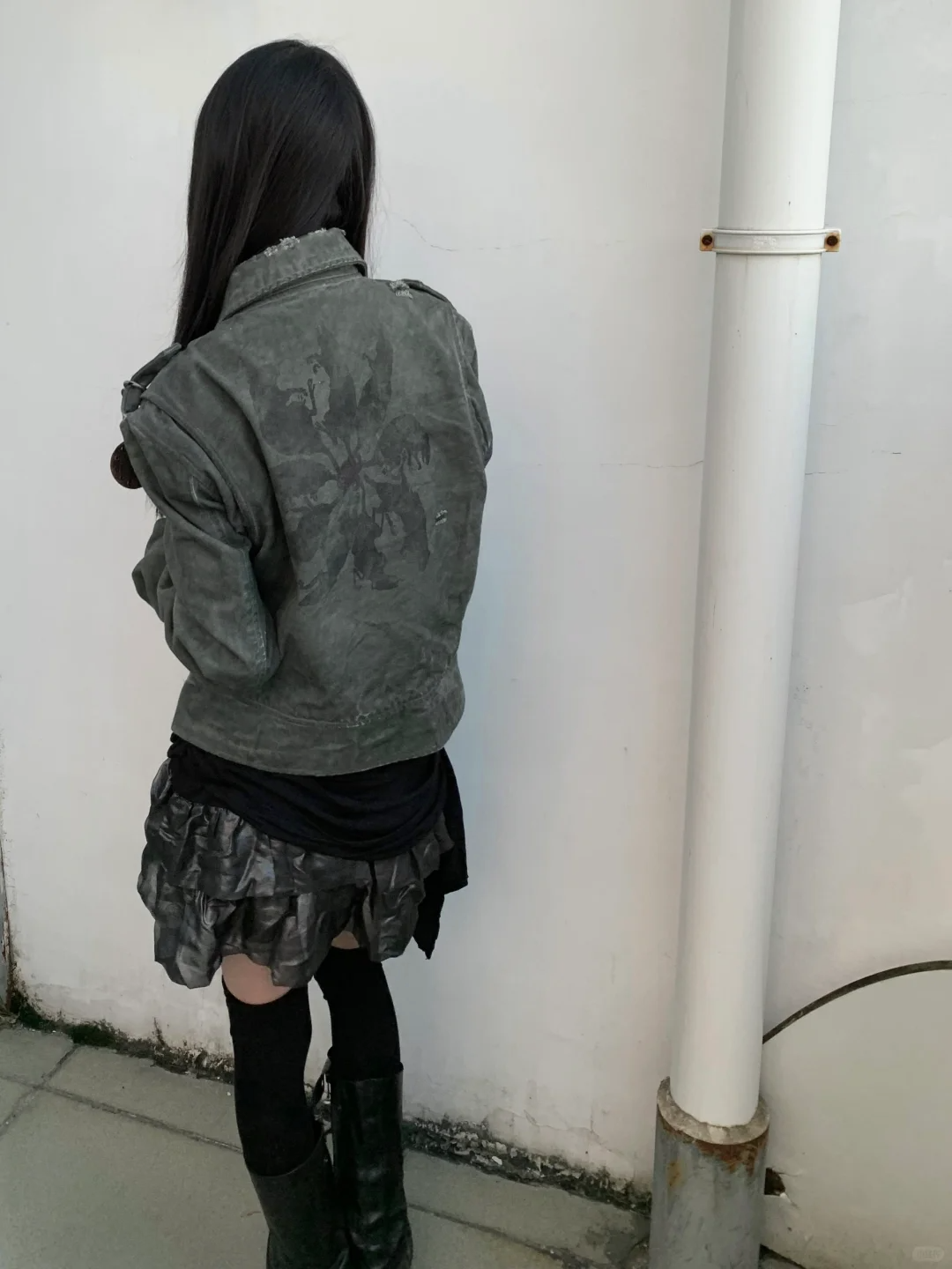 King Rat Five‑Star Dyed Moto Jacket