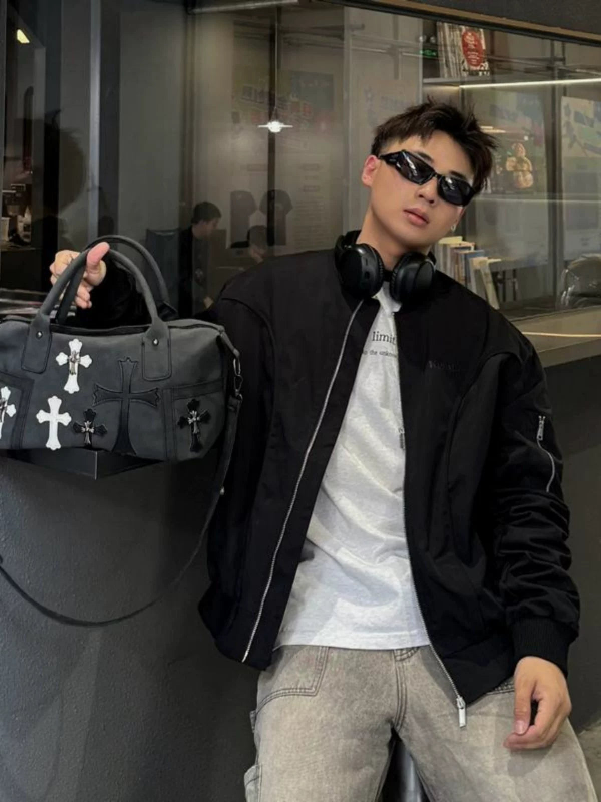 Midnight Relic Crossbody Satchel