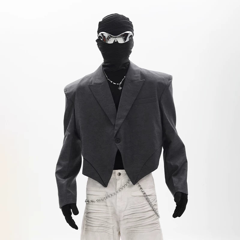 Veil Asymmetric Cropped Blazer
