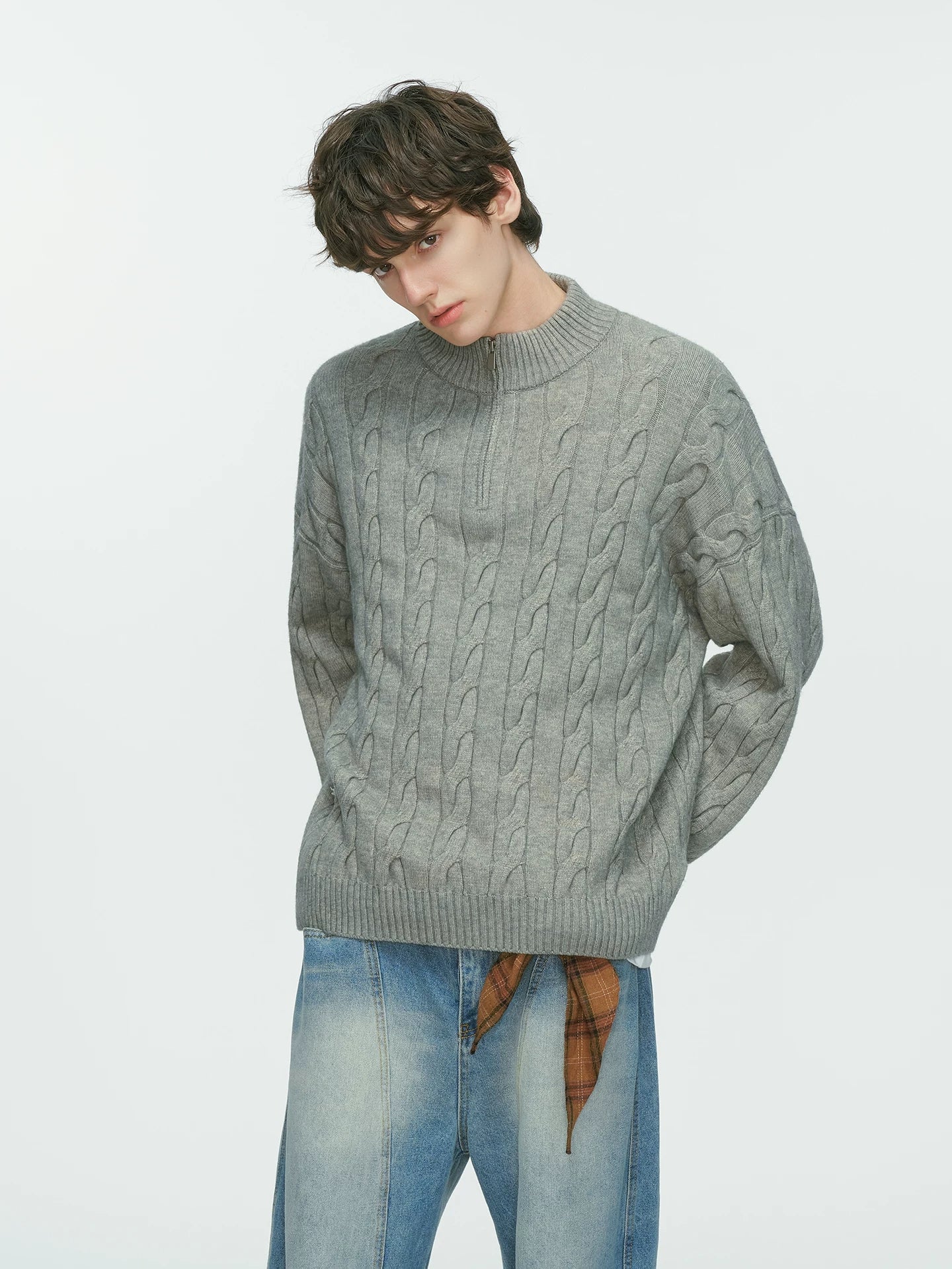 Sandline Cable Half‑Zip Sweater