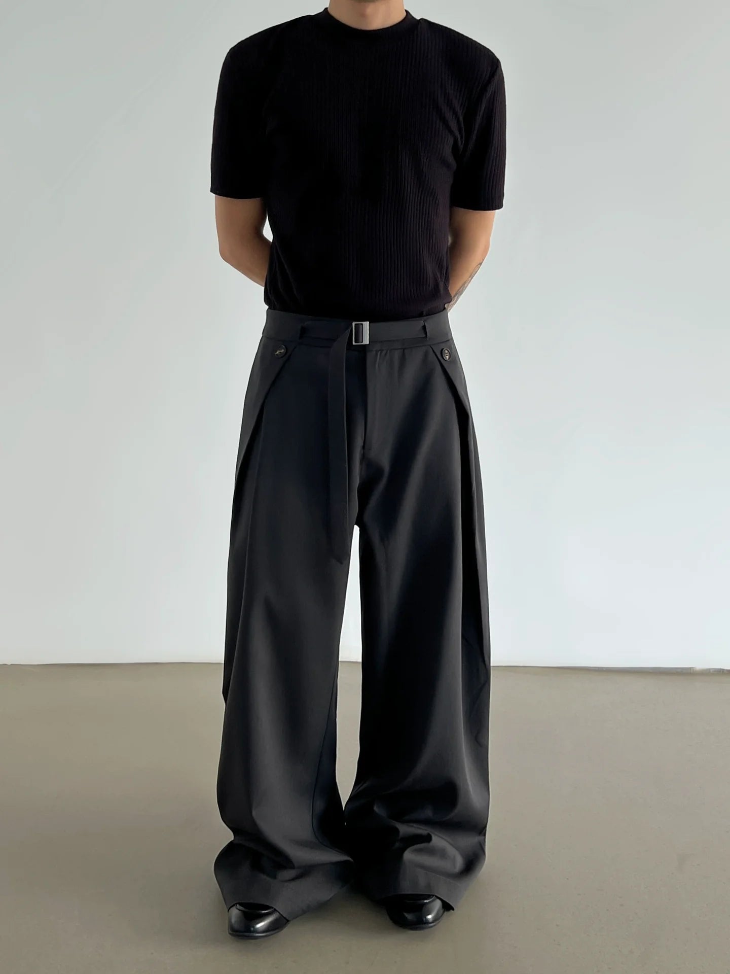 Obsidian Flow Wide Trousers