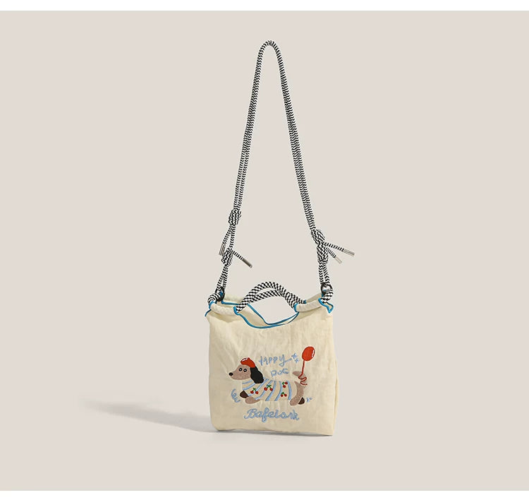 Happy Hotdog Pup Rope Crossbody