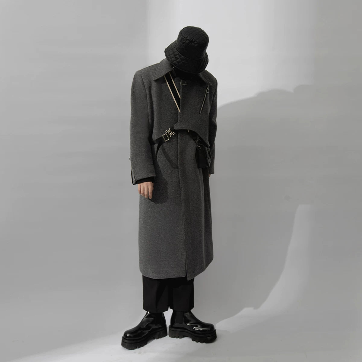 Slate Harness Asym Coat