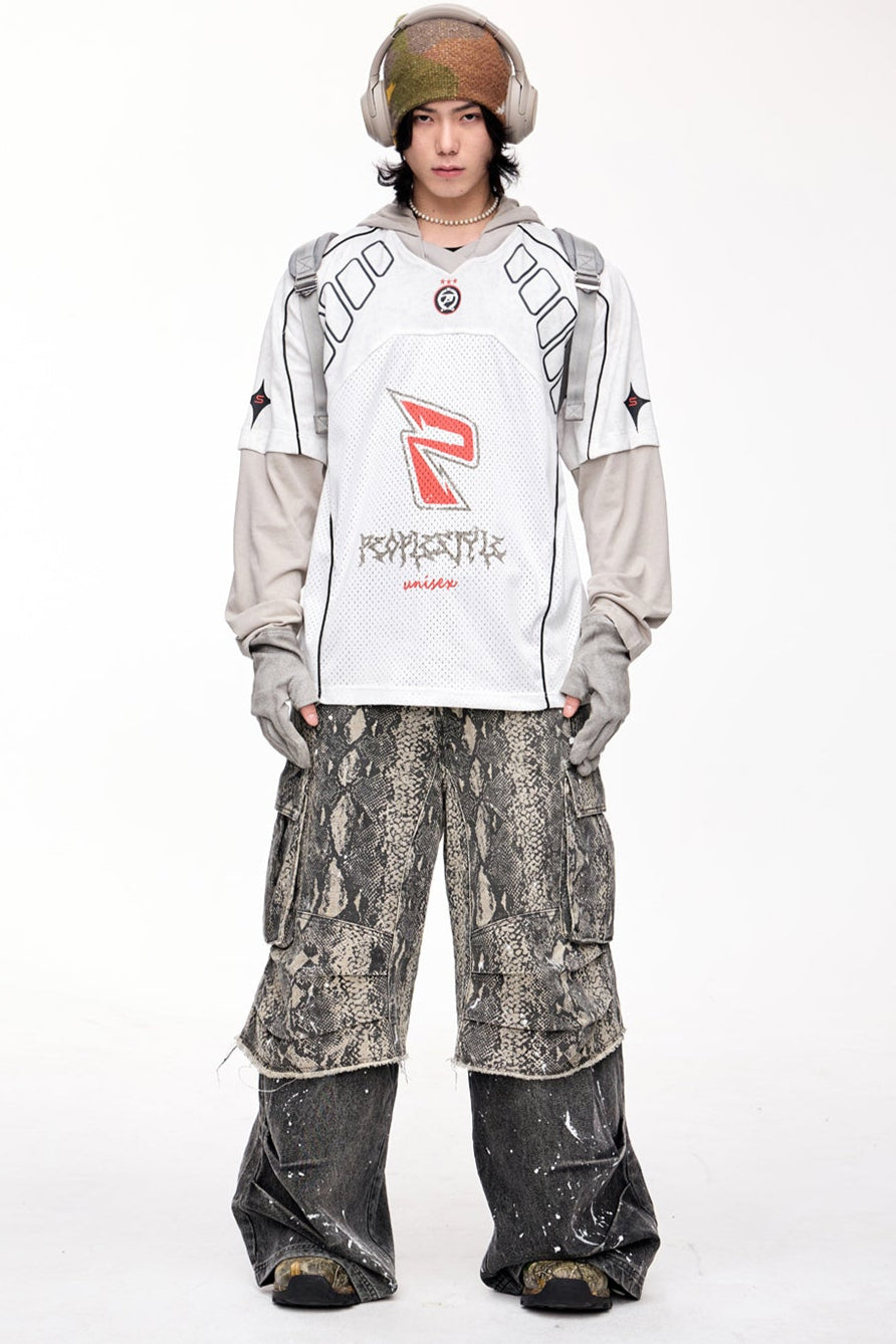 Men's Patchwork Quick-Dry Hooded T-Shirt