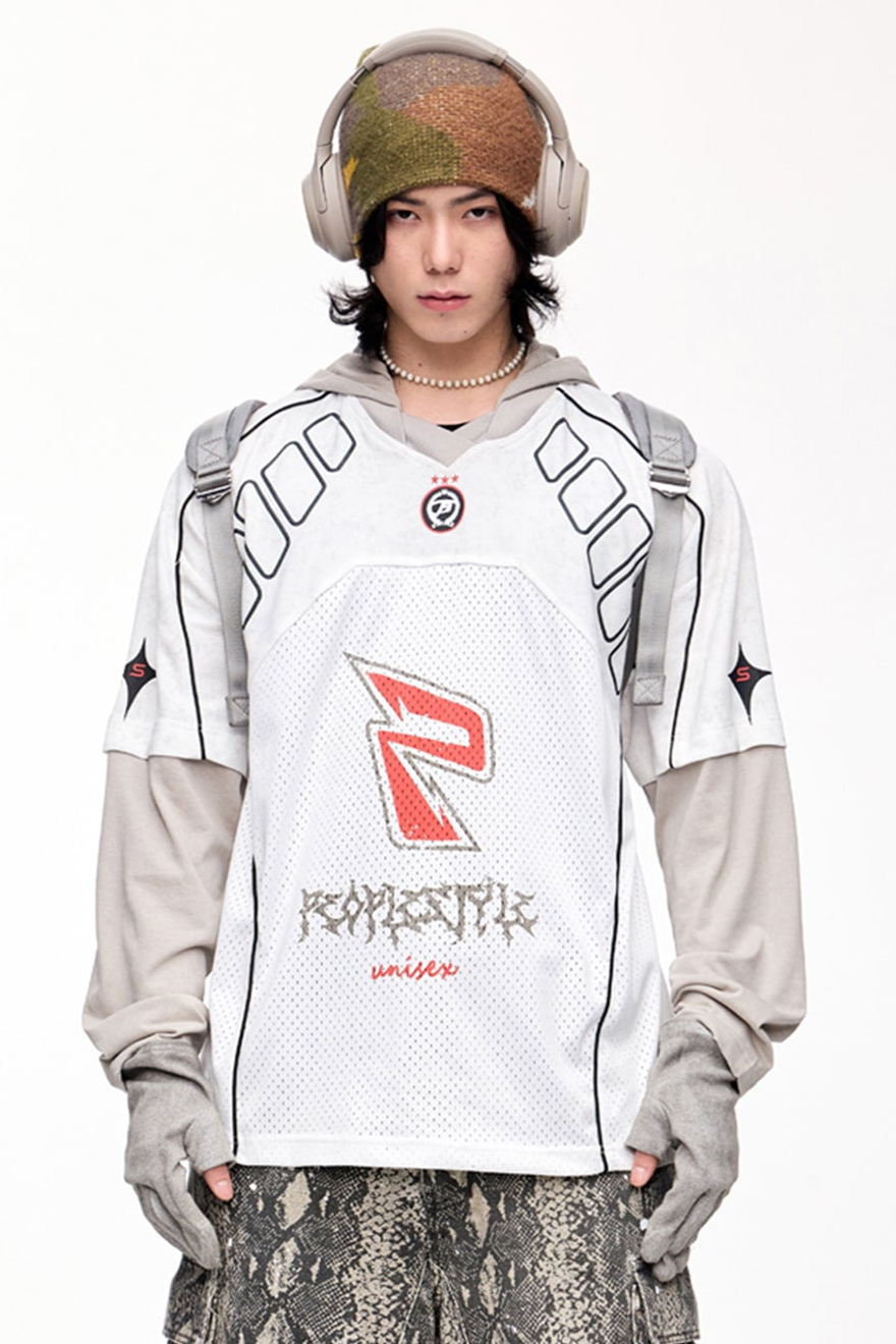 Men's Patchwork Quick-Dry Hooded T-Shirt