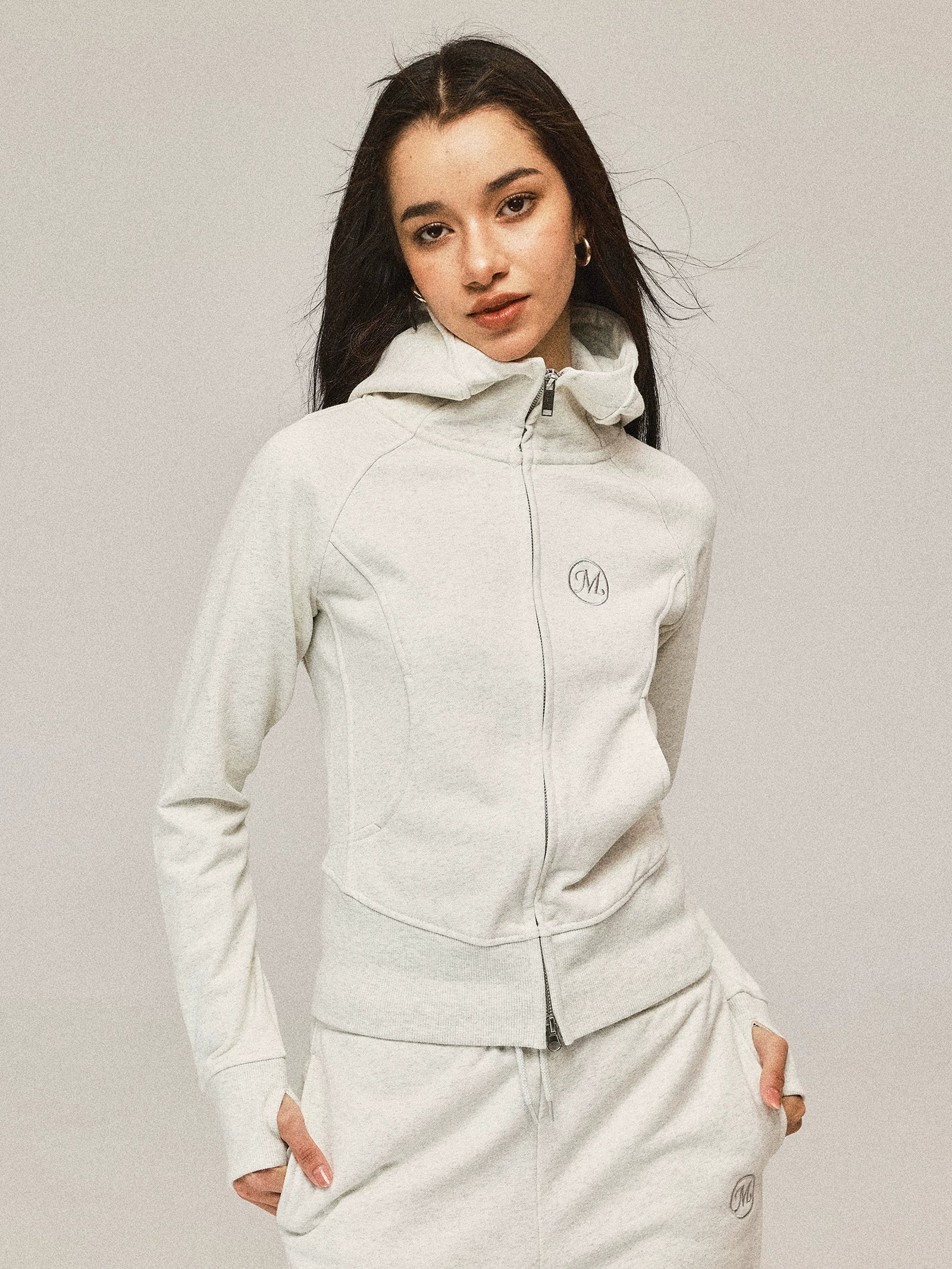 Cardigan sweat-shirt à capuchon