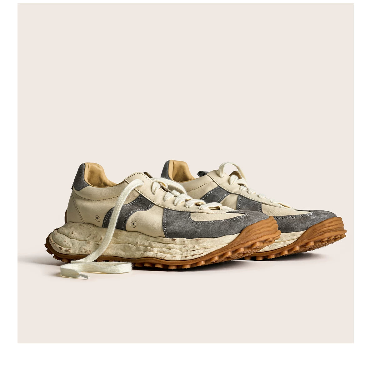 Retro Trail Leather Sneakers