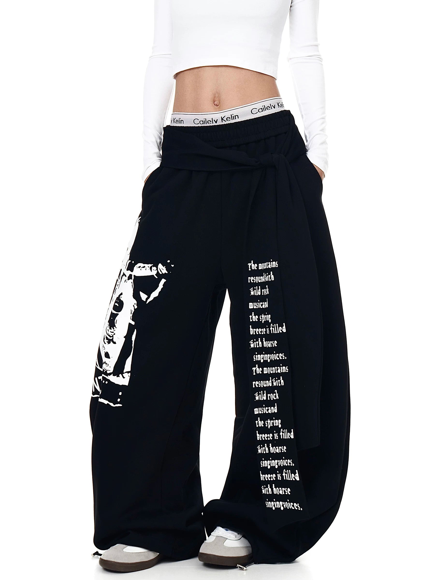 Lyric Shade Wrap Fleece Trousers