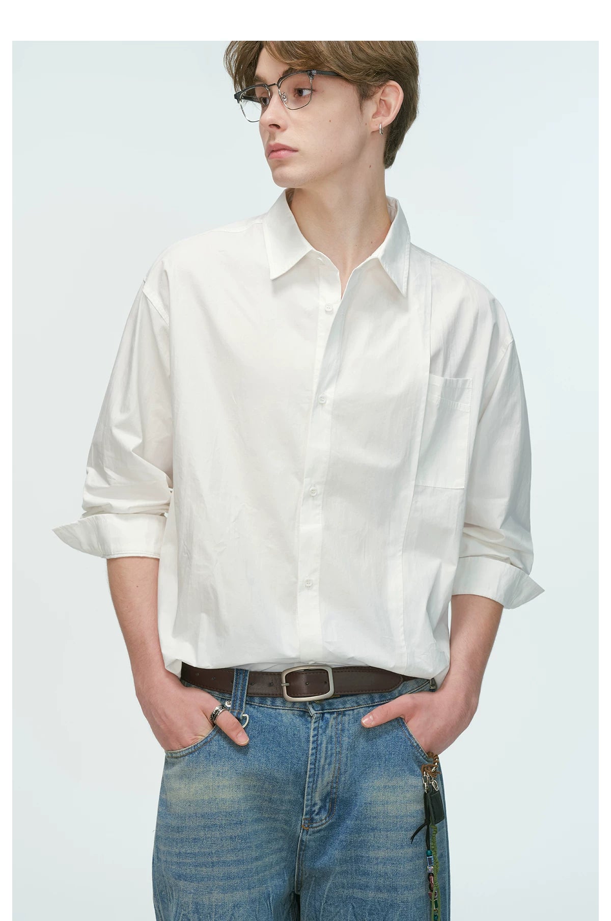 MonoFrame Relaxed Poplin Shirt