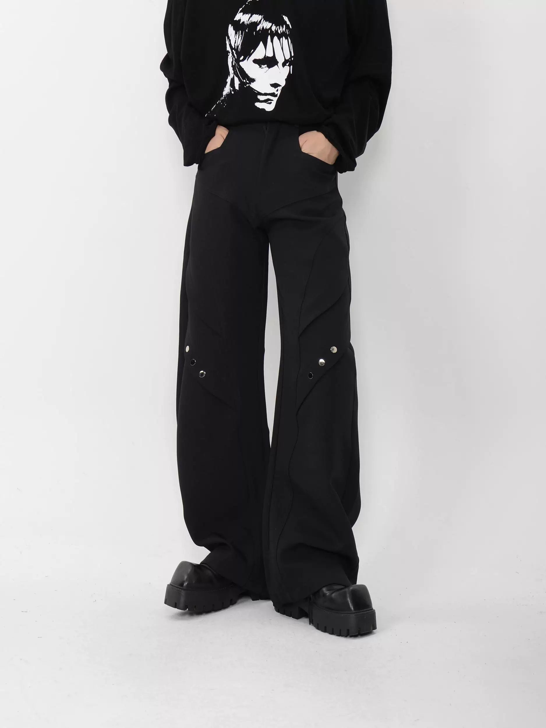 Polar Circuit Paneled Wide Trousers