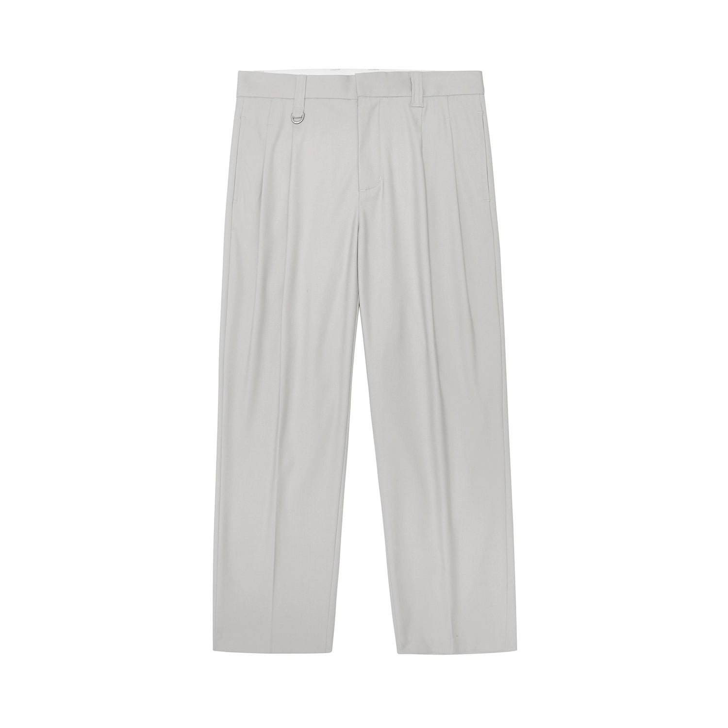 Pantalones de vestir de confort de doble plato