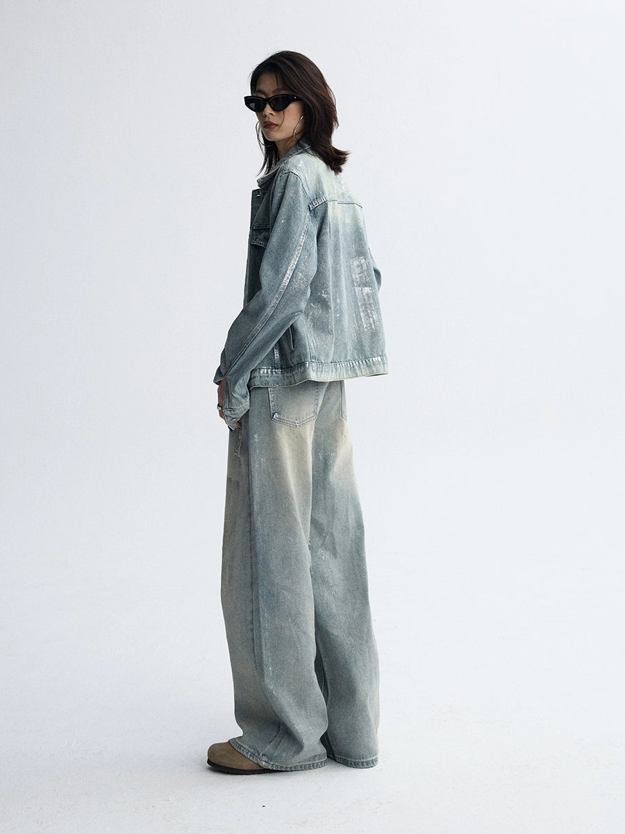 Tide‑Worn Wide‑Leg Jeans