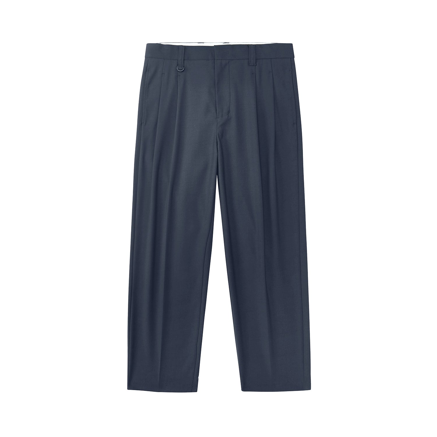 Pantalones de vestir de confort de doble plato