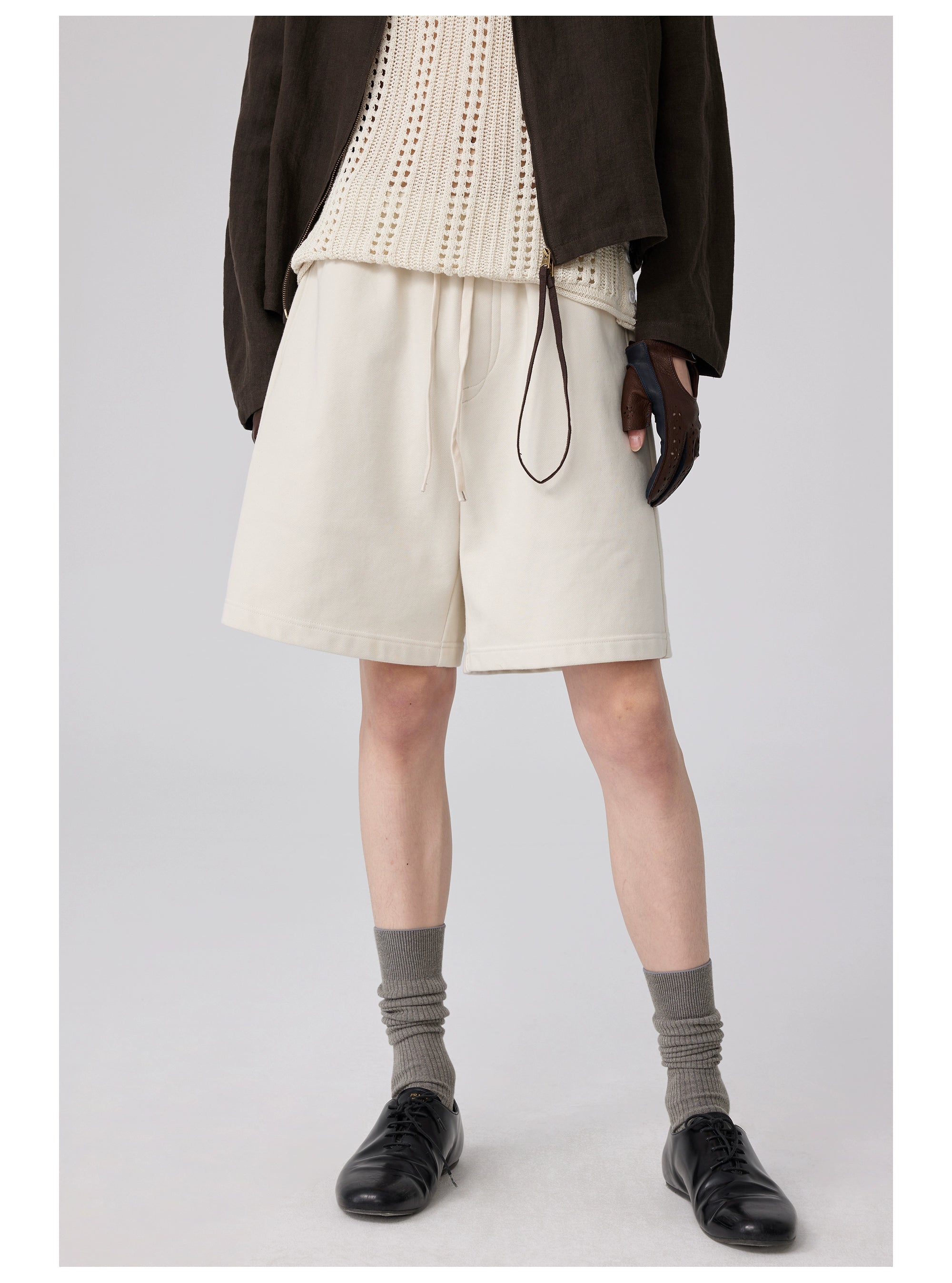 Unisex Casual Drawstring Lounge Shorts