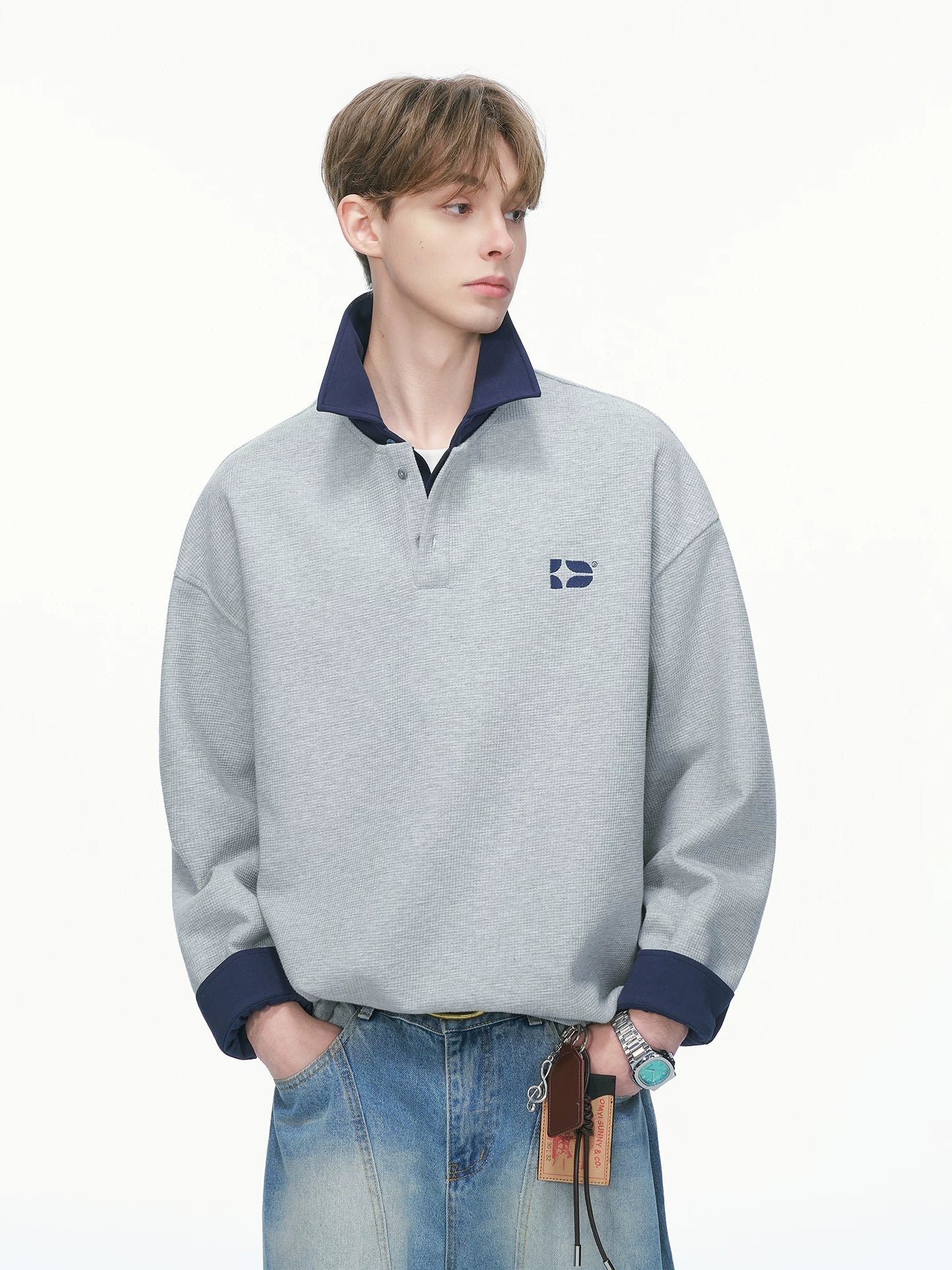 Varsity Collar Rugby Sweatshirt