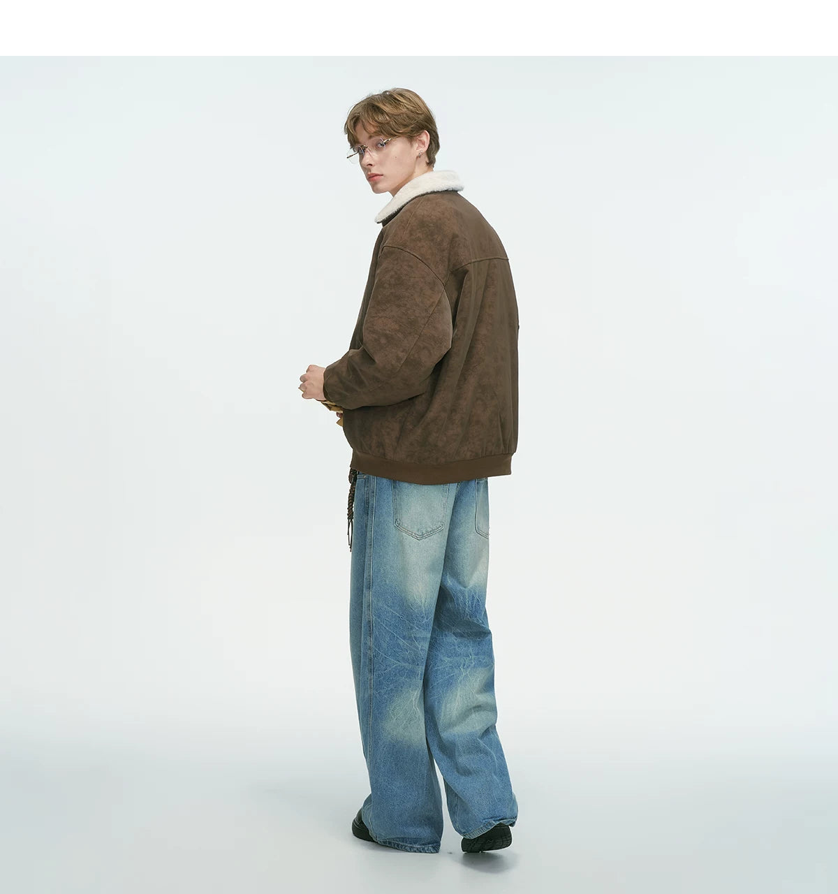 Shearling Transit Reversible Bomber
