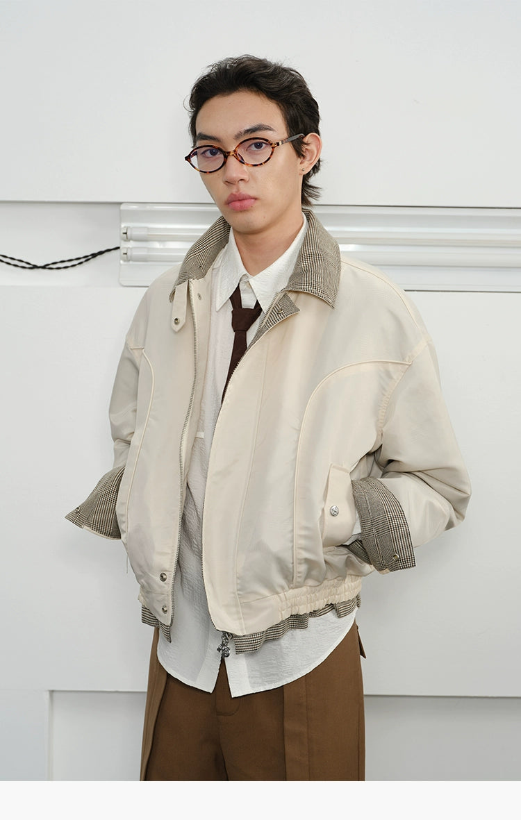 Harrington Jackets with Plaid Lining