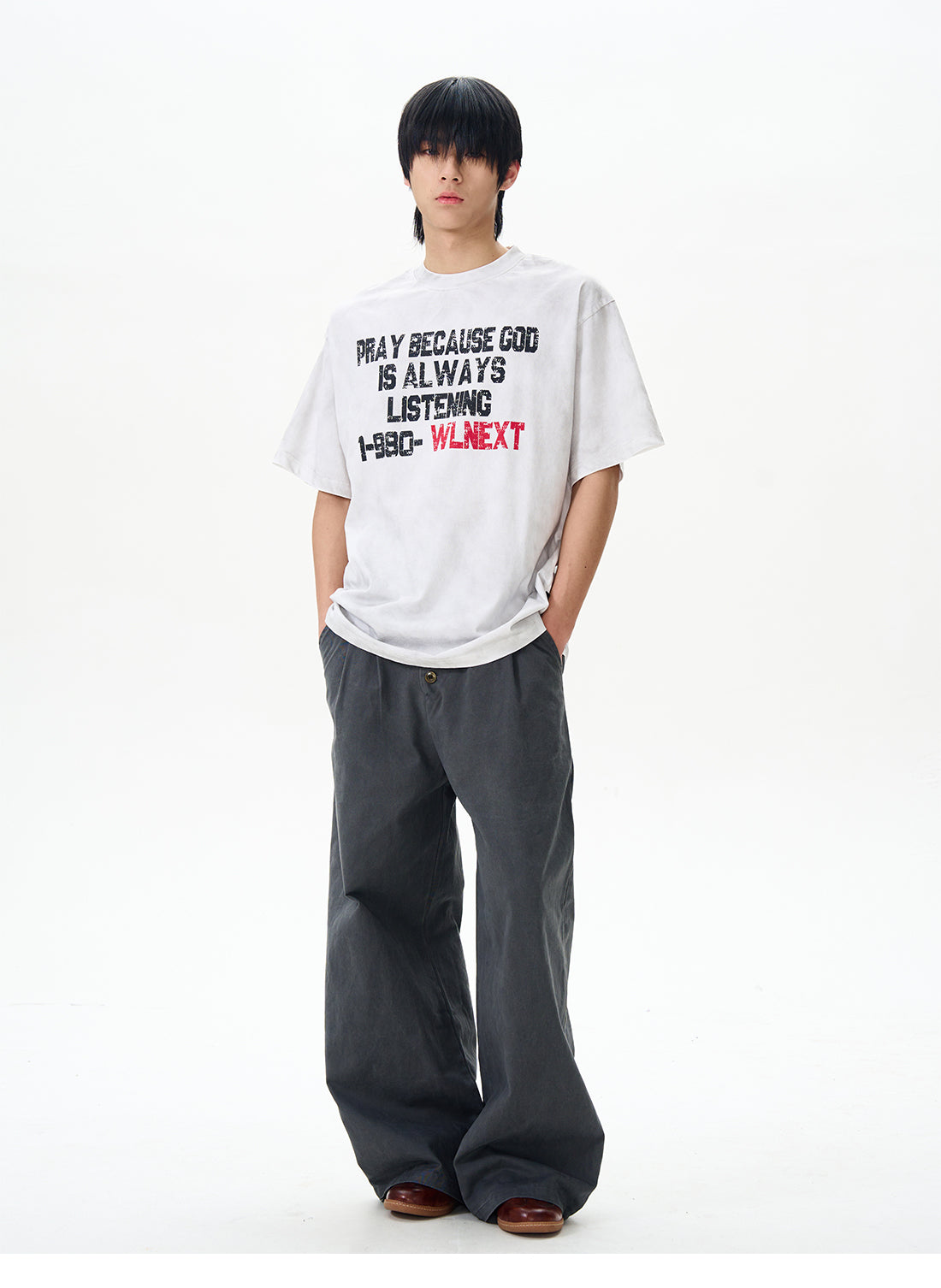 Wide Brown Oversized Combat Trousers