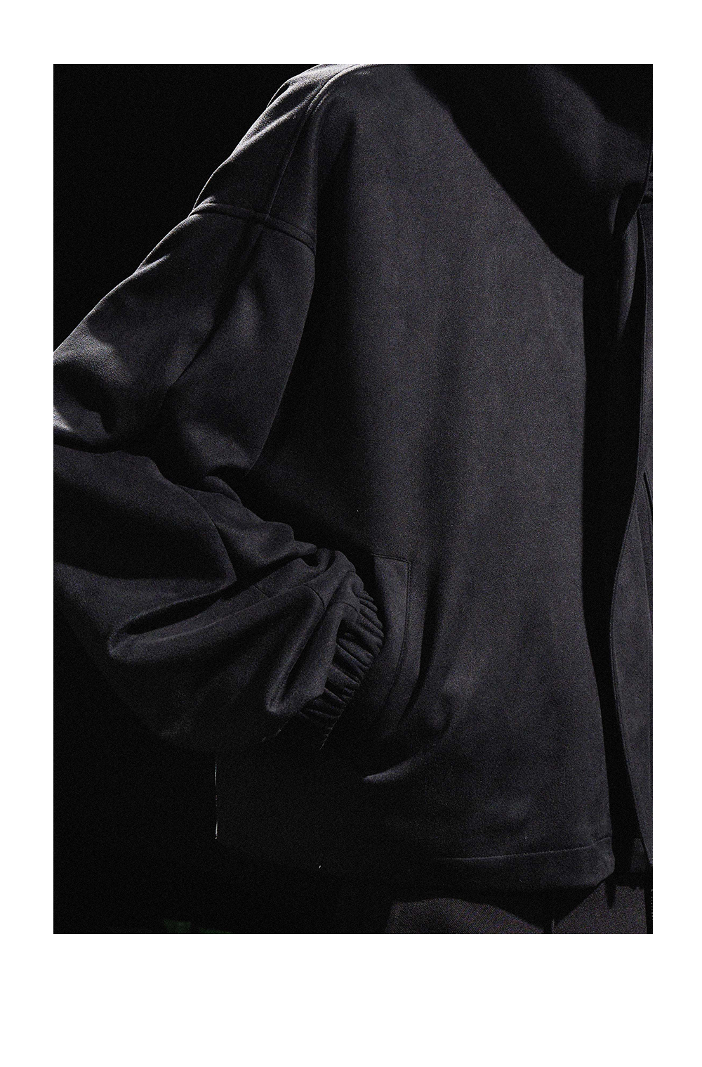 Sculpted Sleeve Funnel Neck Jacket