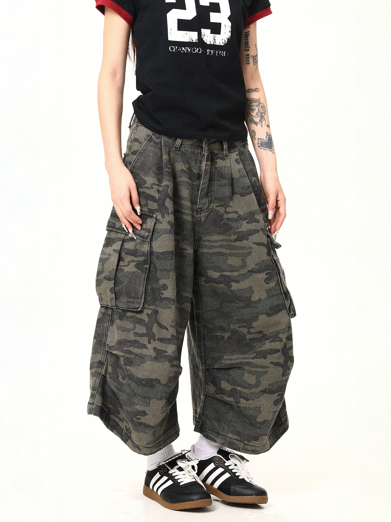 Baggy Camouflage Cargo Pants