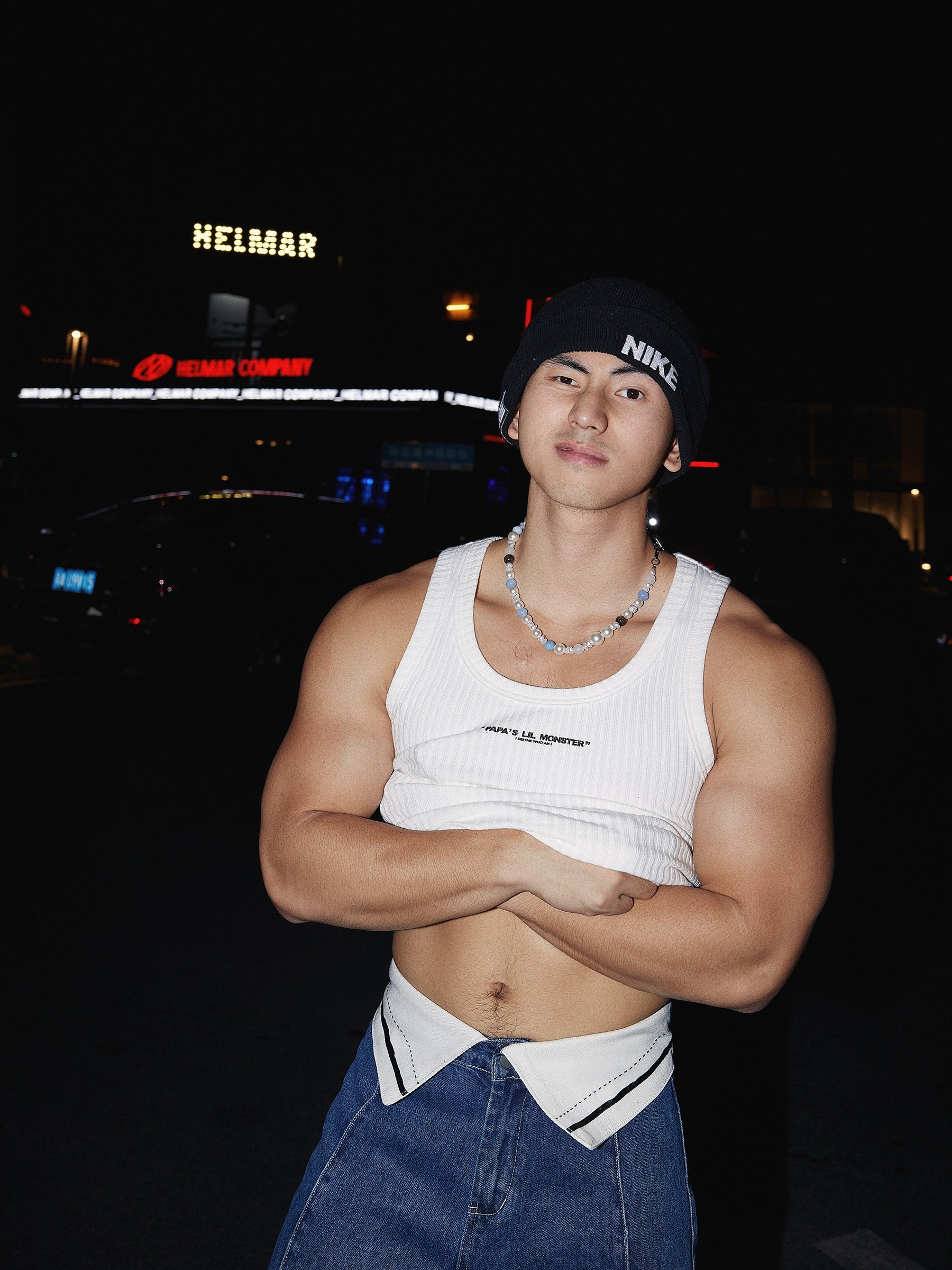 Ribbed Logo Tank Top