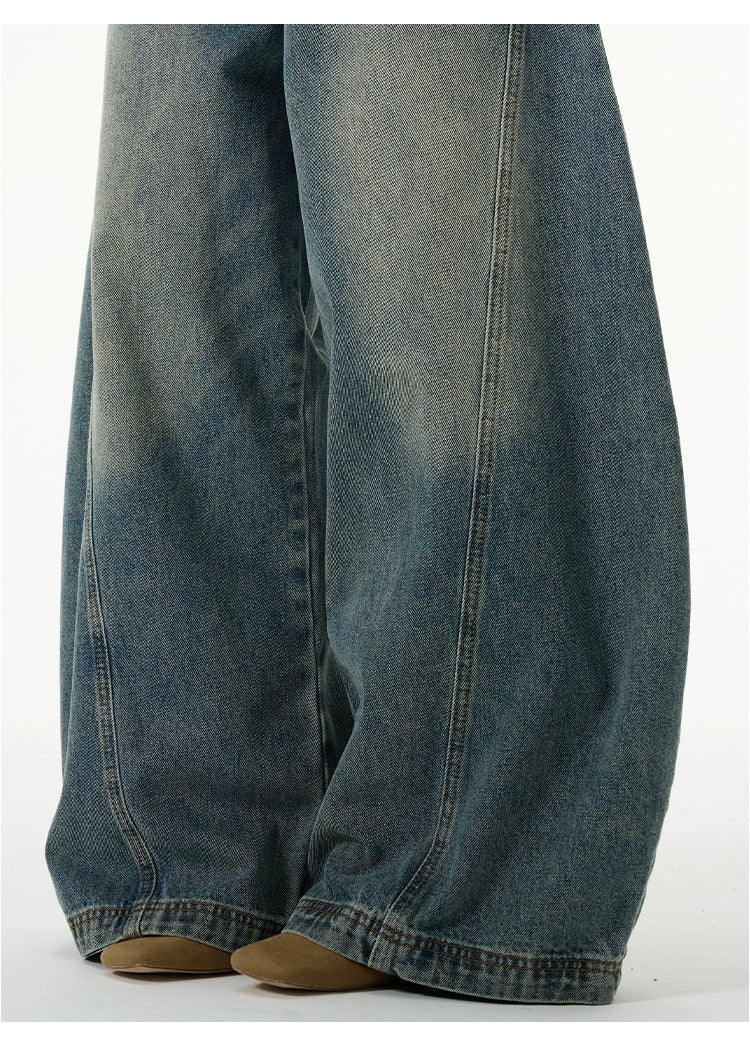 Ultra Wide-Leg Balloon Jeans