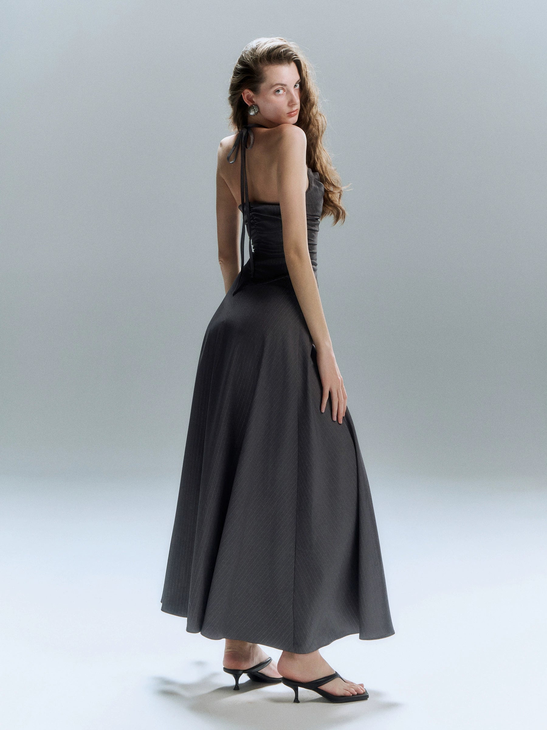 홀터 댄스 드레스