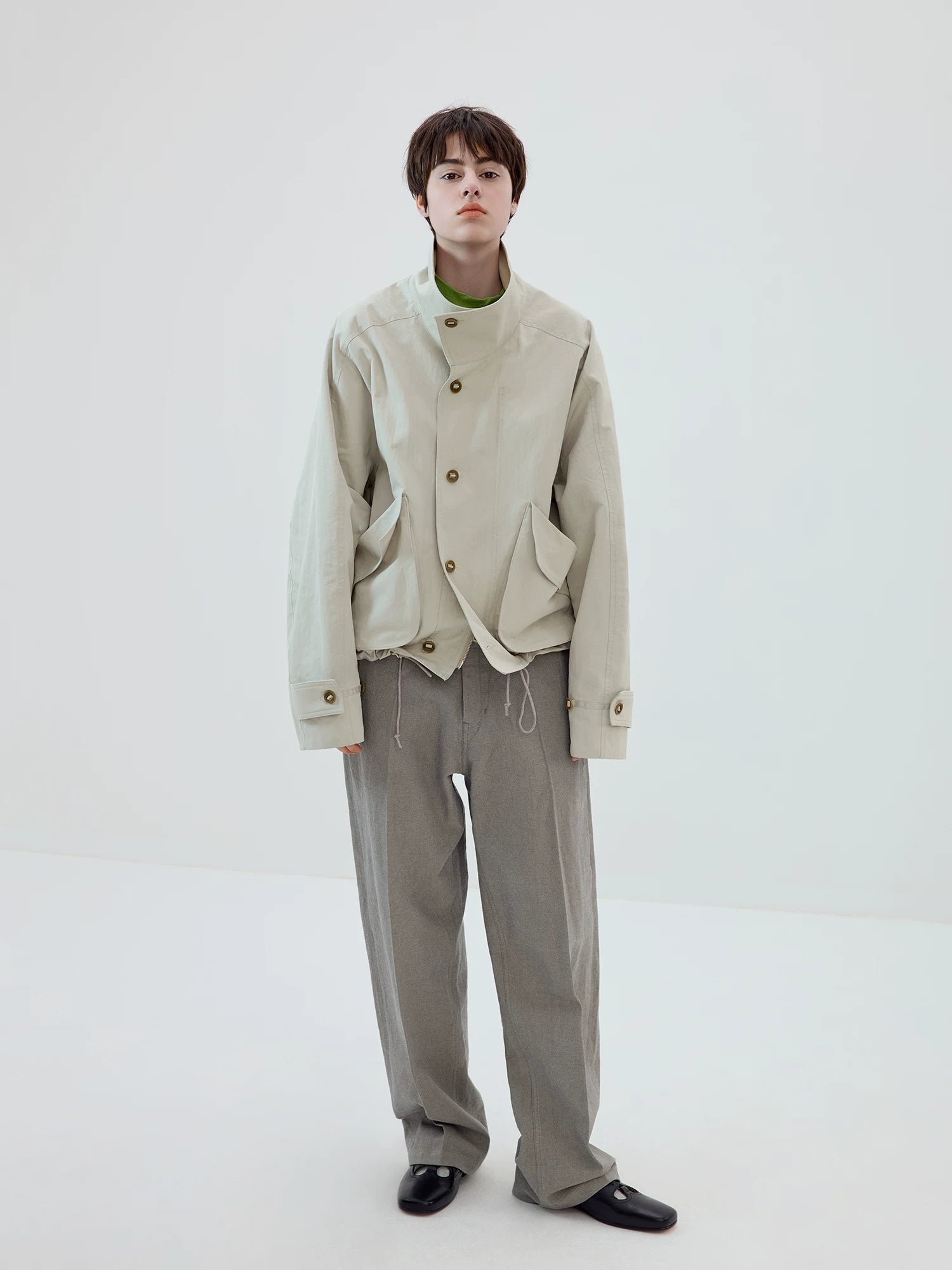 Pleated Chino Trousers